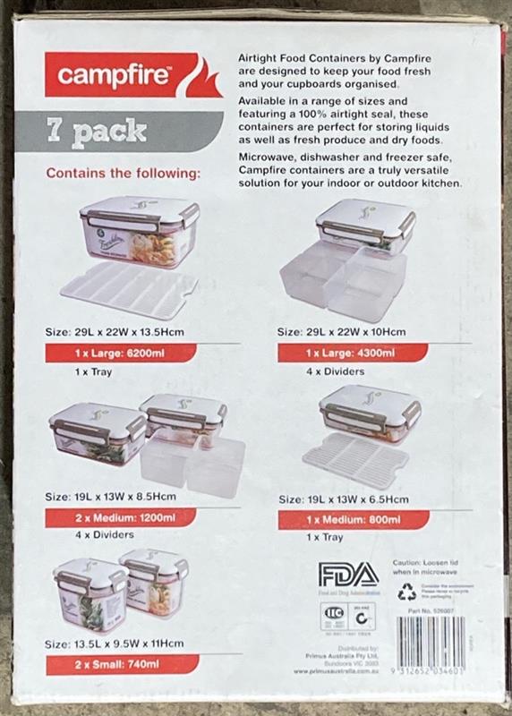 Primus airtight containers 7 Pcs
