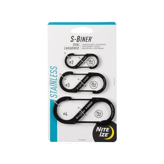 3pc S-Biner Dual Carabiner