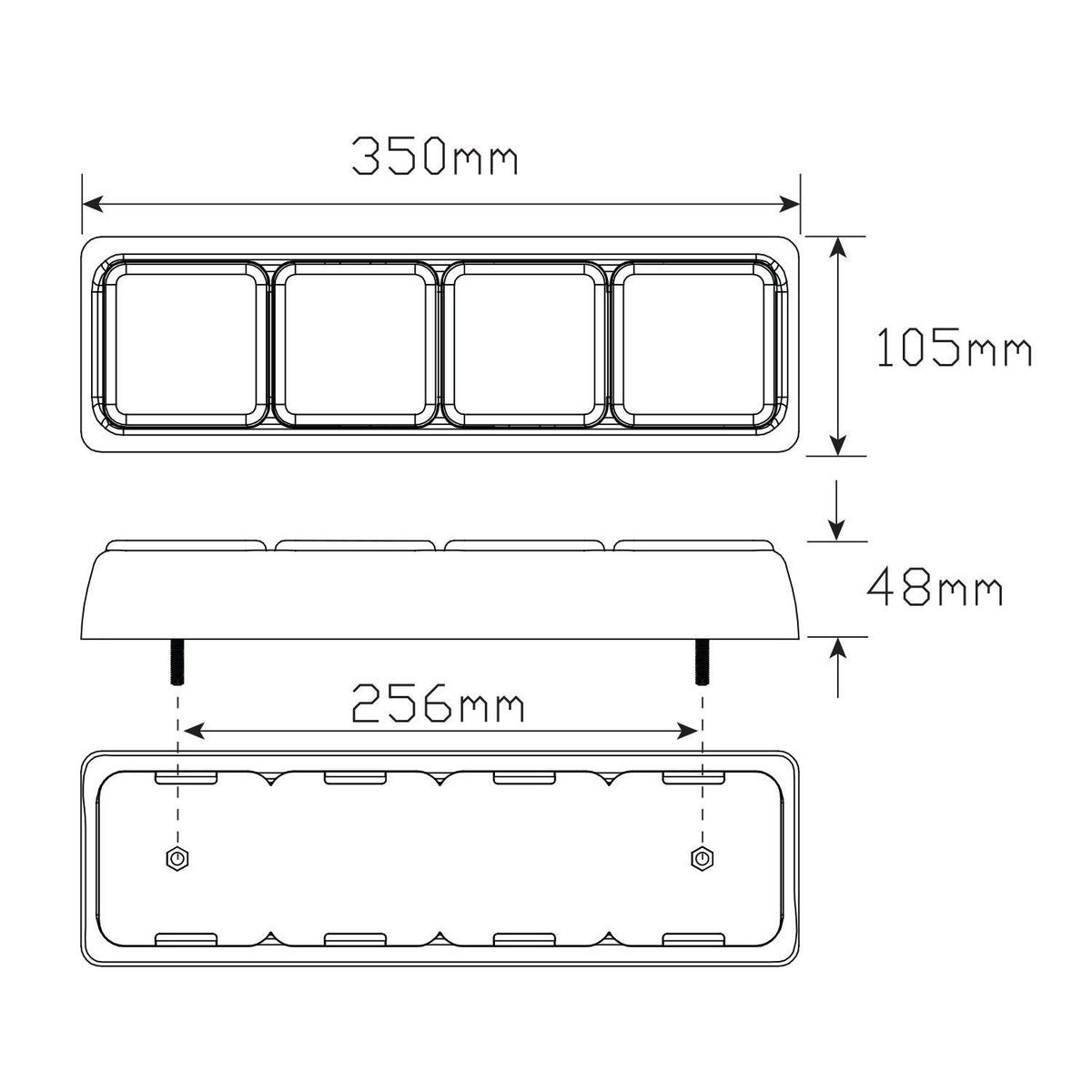LED Autolamps Reverse lamp