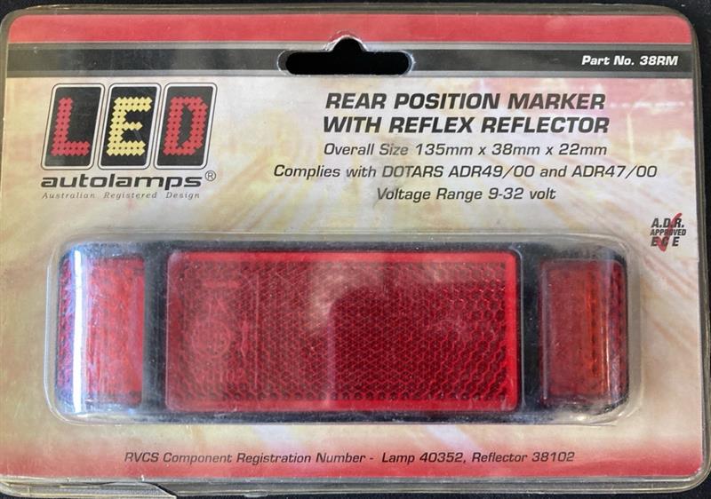 Rear Position Marker With Reflex Reflector